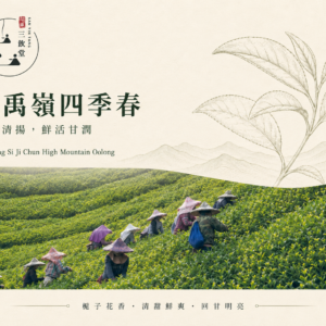 大禹嶺四季春高冷茶<br> Da Yu Lin Si Ji Chun High Mountain Oolong Tea<br>